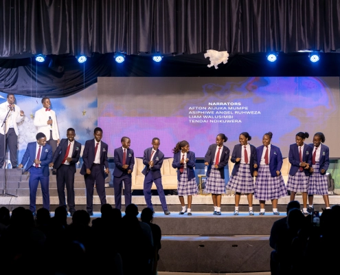 Students of VICA singing